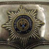 Андреевская серебренная звезда для лядунки офицерской образца 1889 года.